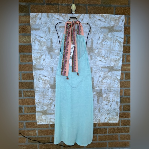 PITUSA Llama Halter Dress in Aqua Large - Picture 7 of 16